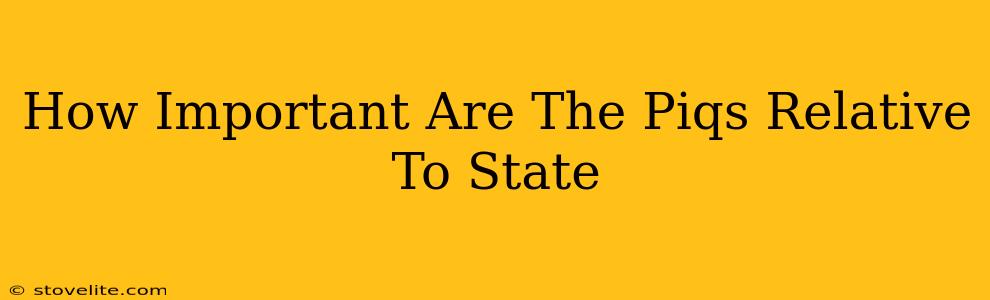 How Important Are The Piqs Relative To State