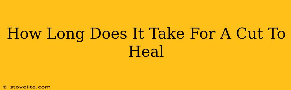 How Long Does It Take For A Cut To Heal