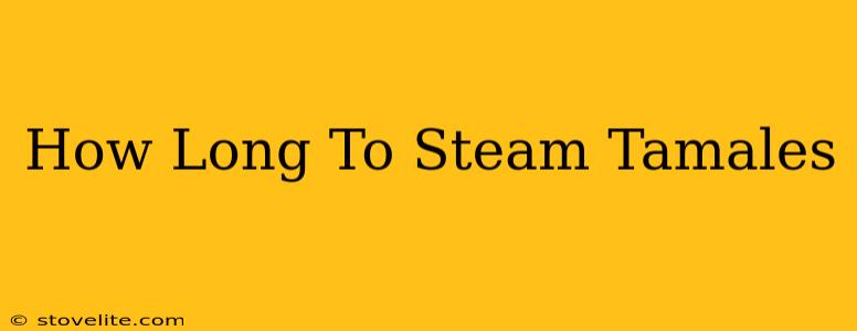 How Long To Steam Tamales