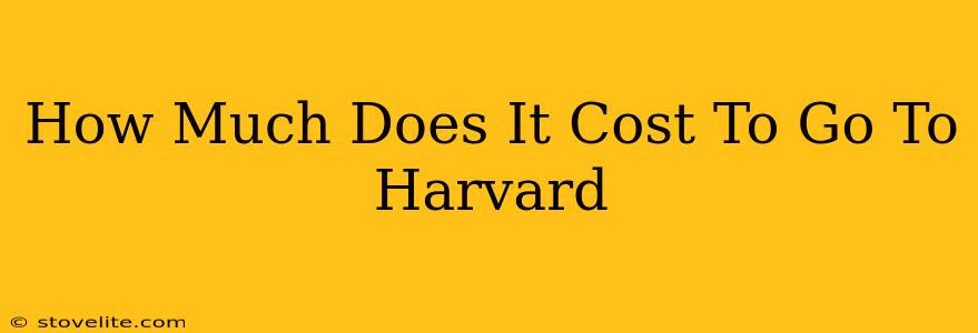 How Much Does It Cost To Go To Harvard