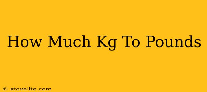 How Much Kg To Pounds