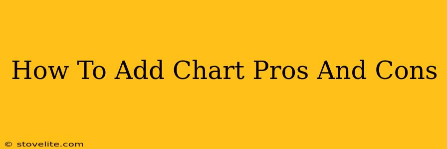 How To Add Chart Pros And Cons