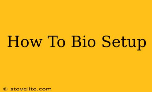 How To Bio Setup