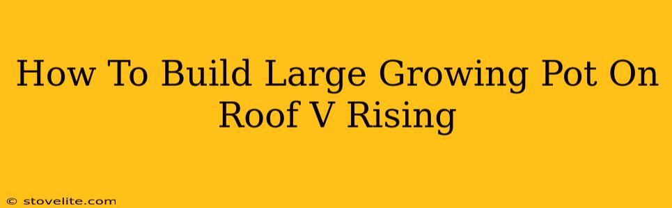 How To Build Large Growing Pot On Roof V Rising