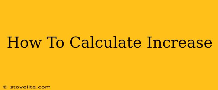 How To Calculate Increase