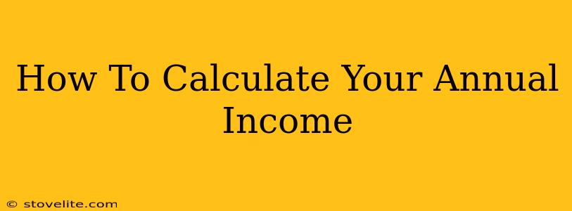 How To Calculate Your Annual Income