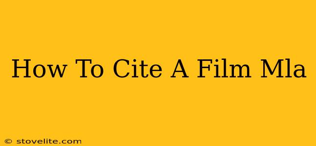 How To Cite A Film Mla