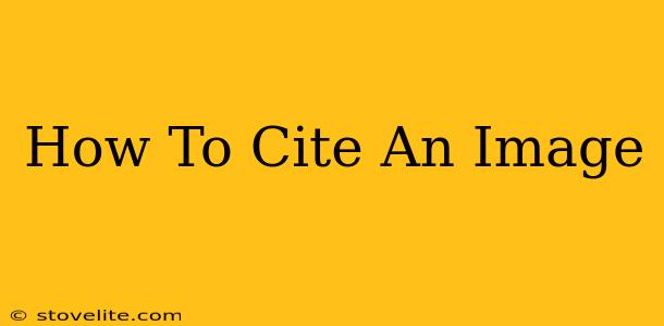 How To Cite An Image