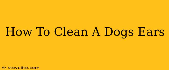 How To Clean A Dogs Ears