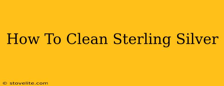 How To Clean Sterling Silver