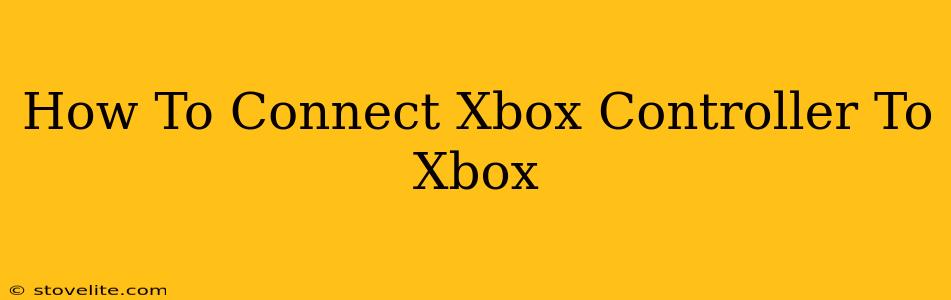 How To Connect Xbox Controller To Xbox