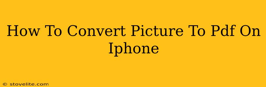 How To Convert Picture To Pdf On Iphone