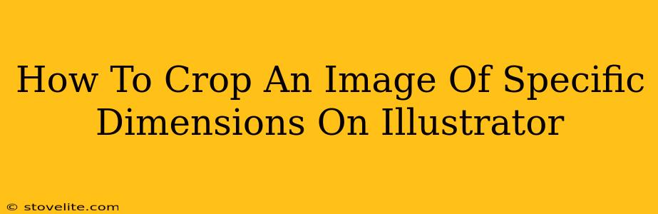 How To Crop An Image Of Specific Dimensions On Illustrator