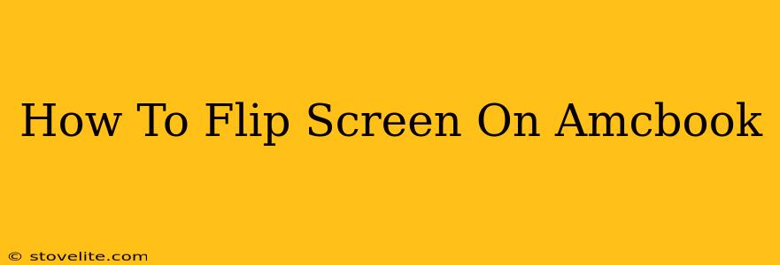 How To Flip Screen On Amcbook