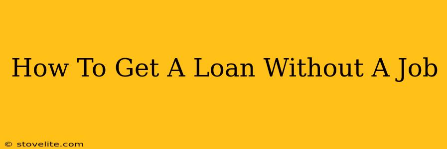 How To Get A Loan Without A Job