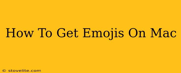 How To Get Emojis On Mac