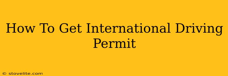 How To Get International Driving Permit