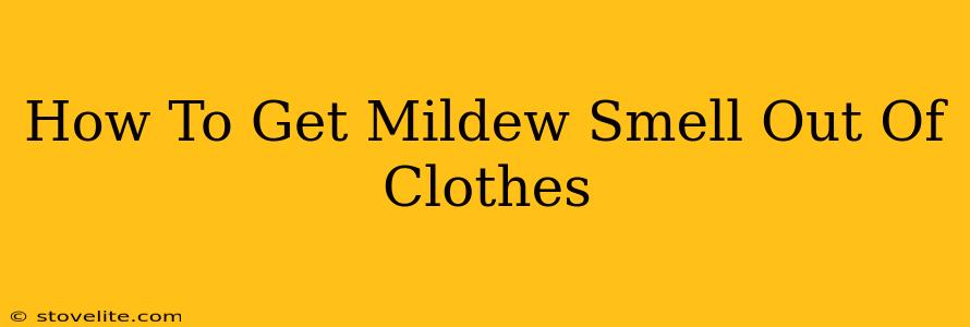 How To Get Mildew Smell Out Of Clothes