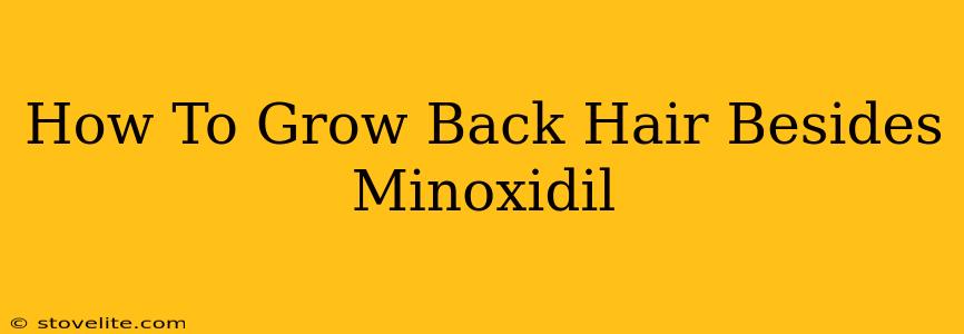 How To Grow Back Hair Besides Minoxidil