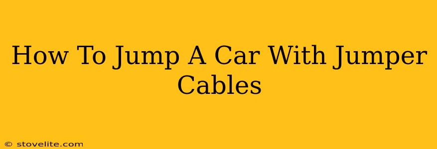 How To Jump A Car With Jumper Cables