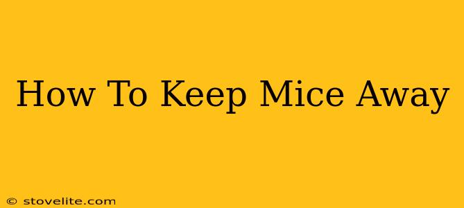 How To Keep Mice Away