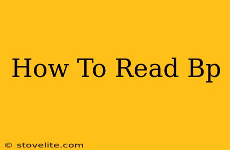 How To Read Bp