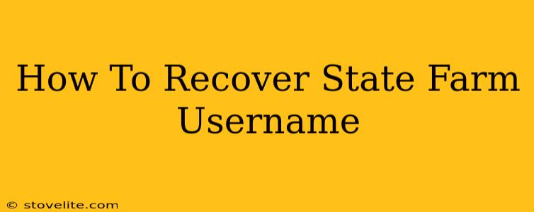 How To Recover State Farm Username