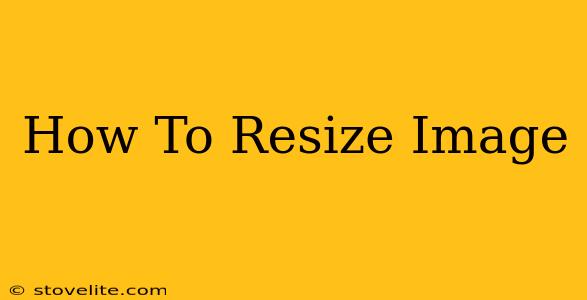 How To Resize Image