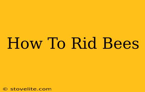 How To Rid Bees