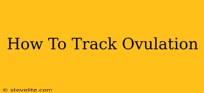 How To Track Ovulation