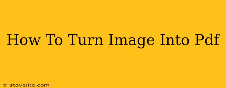 How To Turn Image Into Pdf