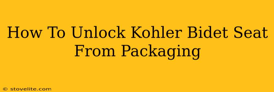 How To Unlock Kohler Bidet Seat From Packaging