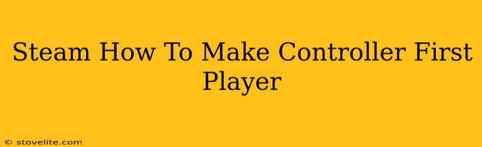 Steam How To Make Controller First Player