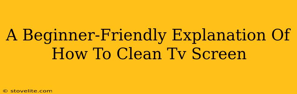 A Beginner-Friendly Explanation Of How To Clean Tv Screen