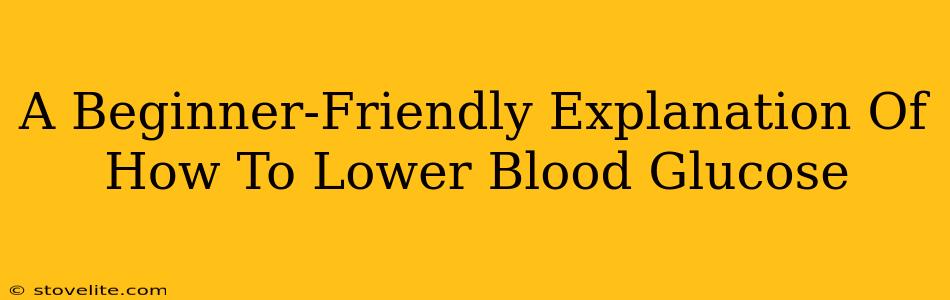 A Beginner-Friendly Explanation Of How To Lower Blood Glucose