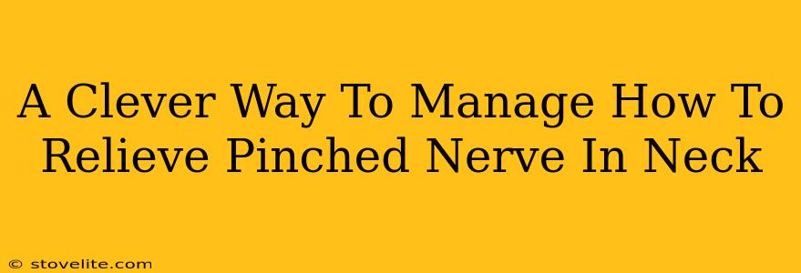 A Clever Way To Manage How To Relieve Pinched Nerve In Neck