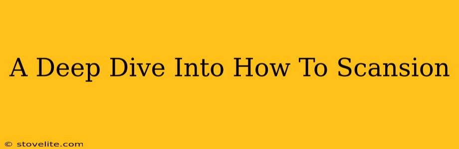 A Deep Dive Into How To Scansion