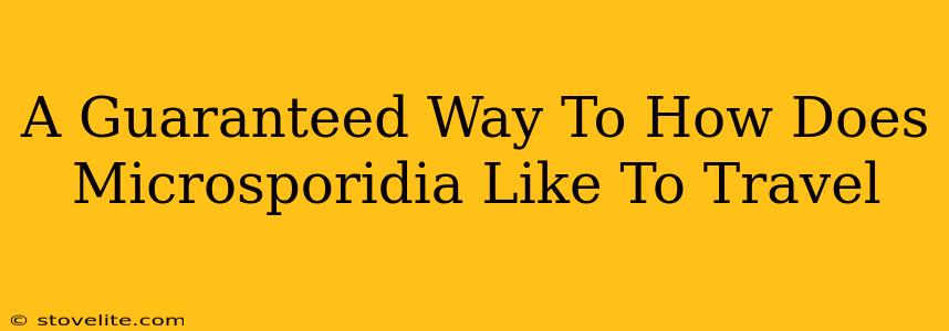 A Guaranteed Way To How Does Microsporidia Like To Travel