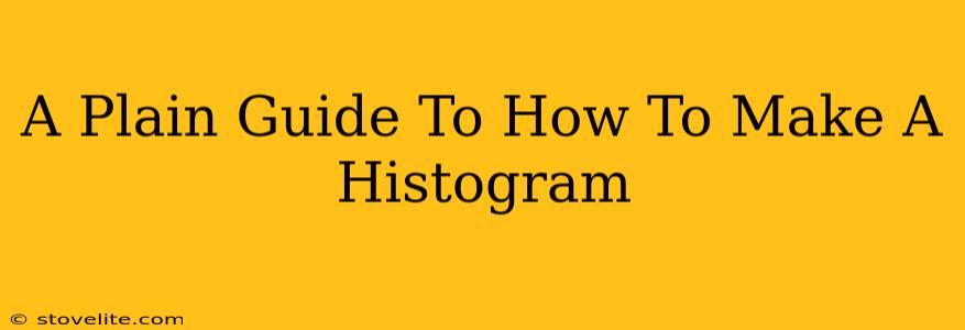 A Plain Guide To How To Make A Histogram