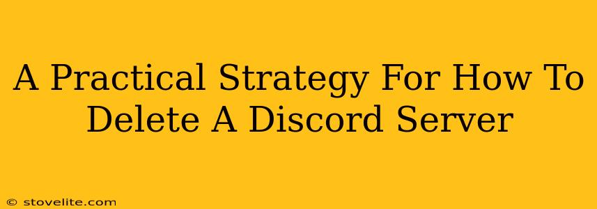 A Practical Strategy For How To Delete A Discord Server