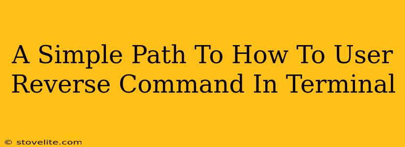 A Simple Path To How To User Reverse Command In Terminal