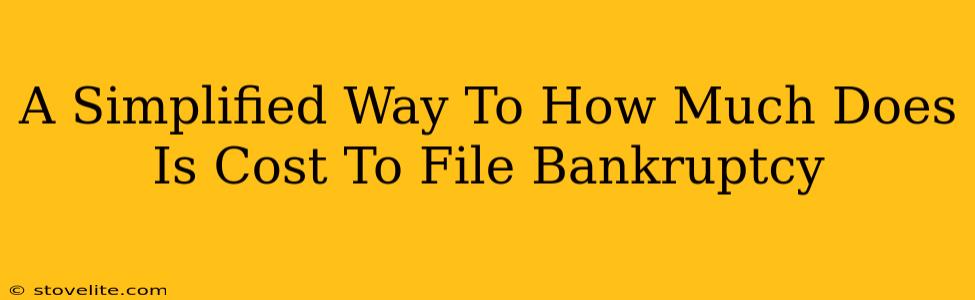 A Simplified Way To How Much Does Is Cost To File Bankruptcy