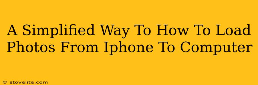A Simplified Way To How To Load Photos From Iphone To Computer