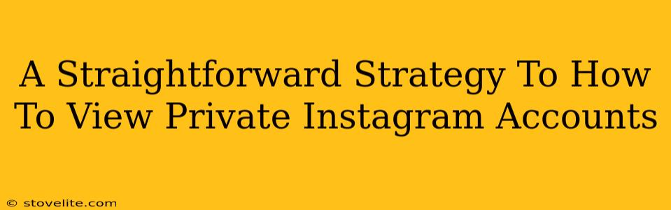 A Straightforward Strategy To How To View Private Instagram Accounts