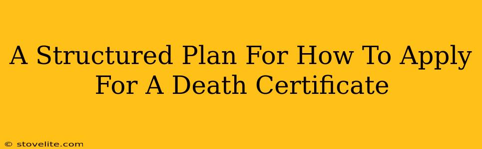 A Structured Plan For How To Apply For A Death Certificate
