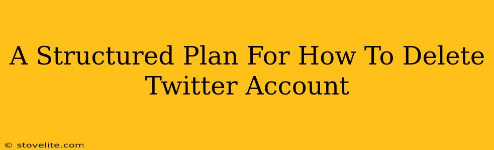 A Structured Plan For How To Delete Twitter Account