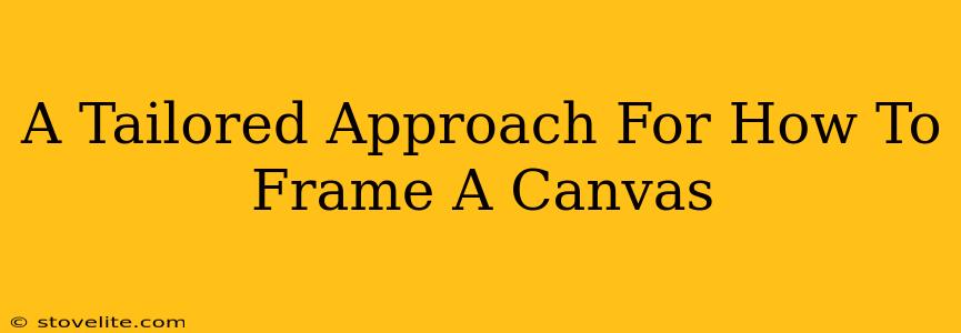 A Tailored Approach For How To Frame A Canvas