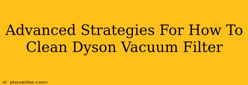 Advanced Strategies For How To Clean Dyson Vacuum Filter