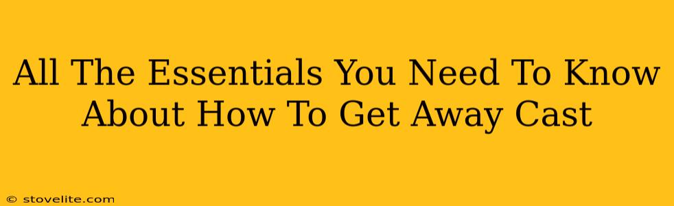 All The Essentials You Need To Know About How To Get Away Cast