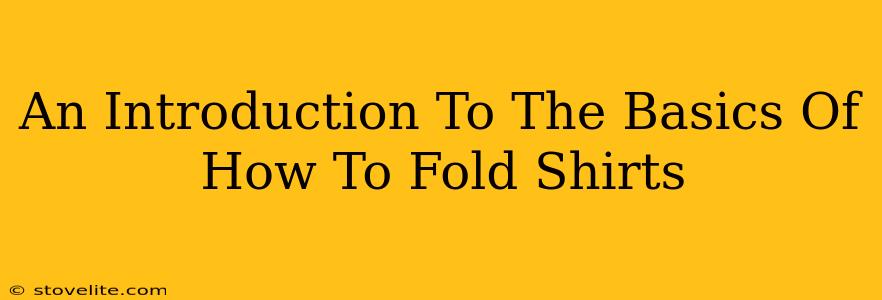 An Introduction To The Basics Of How To Fold Shirts